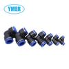 Conector rápido de tráquea YMER, codo de 90 grados en ángulo recto de alta presión PV10, tipo L, componente neumático de plástico de igual diámetro