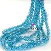 Perlas de fresa con agujero pasante recto de 10 mm, cuentas de cristal tallado, cuentas de vidrio de gota de agua gruesas, cuentas de cristal, joyería DIY, collar