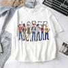 Fornecimento Transfronteiriço Camiseta Estampada Camiseta Feminina Manga Curta Roupa Feminina