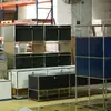 Módulo USM Aparador Gabinete Gabinete de TV Sala de Estar Hogareña Gabinete Cubo Gabinete Medio Antiguo Acero Inoxidable Fábrica ins Gabinete Moderno