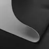 Tejido de algodón espacial negro, tejido de punto entrelazado de capa de aire liso, material para chaqueta sudadera de silueta estructurada en azul marino