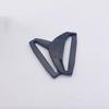 Hebilla triangular de par en stock, hebilla de plástico negra, hebilla de cinta, hebilla ajustable, hebilla reflectante para ropa, accesorios para equipaje