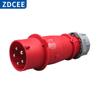 ZDCEE trifásico cinco fios 16A plugue de aviação industrial substituível 5 pinos motor sequência de fase direta e reversa conversão de fase