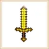 Espada Modelo de Minecraft Espada Mi Mundo Accesorios de Animación Espada de Espuma Espada Mosaico Modelo de Hacha