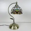 Lámpara de Mesita de Noche para Dormitorio Lote Accesorios para el Cabello Rústico Retro Estudio Lámparas Cálidas Modernas Sencillas Lámpara de Mesa Decorativa de Aleación Americana