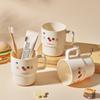 Taza para enjuague bucal, linda y de alto valor para niños, taza para cepillarse y lavarse el hogar, taza pequeña para cepillarse la leche en cafeterías, de grado alimenticio para niños y niñas.