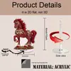 2026 Ano do Cavalo Suporte Acrílico Decoração Presente Transfronteiriço Ano Novo Chinês Cavalo do Zodíaco Artesanato Ornamento
