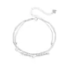 Pulseira Estrela de Cinco Pontas Redonda Dupla Camada Céu Estrelado Brilhante Feminina Celebridade da Internet Joias de Luxo Leve Atacado Transmissão ao Vivo Transfronteiriço