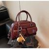 Bolso Pequeño de Diseño de Nicho 2025 Nuevo Bolso de Béisbol de Charol Moda Trendy Estilo Coreano Elegante Bolso Cruzado