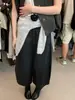 ULOUR/U 2026 Otoño Estilo coreano simple versátil adelgazante cropped globo casual pantalones 96316