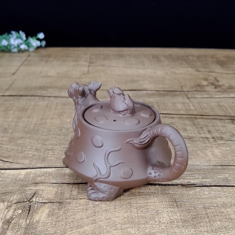 无釉小龟龙壶180毫升