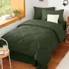 Colcha Gruesa con Patrón de Diamantes Acolchado de Color Sólido Cepillado, Stock en Amazon Transfronterizo, Juego de Tres Piezas Multicolores para Cama Estilo Europeo y Americano, Relleno de Colcha