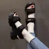 Nuevas Sandalias Deportivas de Papá de Cinta Mágica de Moda para Mujer con Suelas Gruesas Estilo Hada, Primavera y Verano, Súper Cómodas, Adecuadas para Combinar con Vestidos para el Uso Diario