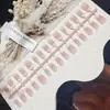 Unhas Rosa Estilo Francês Postiças Curtas com Efeito Blush, Estilo Diário Clareador, Nail Art Nude para o Dia a Dia e Trabalho, Unhas Prontas para Venda no Atacado