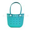 Bolso de Agujeros de Eva Estilo Europeo y Americano, Bolso de Media Luna DIY, Bolso de Vacaciones en la Playa, Bolso de Hombro Tote Portátil
