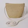 Bolsa infantil, bolsa de palha fofa para meninas, bolsa pequena transversal, porta-moedas adorável, conjunto de chapéu, coleção de verão para praia