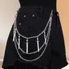 Venta Caliente Cadena Metálica Retro Cadena de Cintura Estilo Hip Hop Punk Cadena Multicapa con Colgante de Espada Cadena para Pantalones Vaqueros Accesorios Versátiles