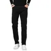 Calça Casual Preta Nova Tendência de Luxo Outono 2026 para Homens, Calça Preta Lisa de Corte Reto Slim Fit para Outono e Inverno