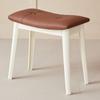 Taburete de Montura Taburete para el Hogar Taburete de Maquillaje Silla para Tocador de Habitación de Niñas Banco Cuadrado de Plástico Espesado con Bolsa Suave Taburete Bajo