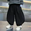 Pantalones para Niños Estilo Primavera/Otoño 2026 Estilo Nuevo Niños Pequeños y Medianos Pantalones Elegantes de Pierna Curva Pantalones Largos Casuales Versátiles de Otoño para Niños Modernos