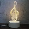 Fabricante Luz Nocturna 3D Creativa Lámpara de Mesa Pequeña Regalo de Navidad Regalo para Evento Base de Placa Acrílica Venta al por Mayor
