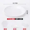 Platos de melamina, grado comercial, diseñados para restaurantes, redondos, aptos para servicio tipo buffet, hoteles, banquetes y cocina a pequeña escala; plástico, estilo nórdico, bicolor y duradero