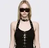 Estilo de Verano Transfronterizo Amazon Top Sexy de Cintura Alta Ajustado con Tirantes y Remaches Estilo Ins Camiseta sin Mangas para Mujer Venta al por Mayor