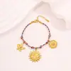 Pulseira de dopamina tecida de moda transfronteiriça estilo oceano tartaruga estrela do mar laço pulseira de aço inoxidável de luxo leve