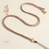 Cordão para Pingente Colorido Estilo Xizang DIY Trançado Fio de Algodão Torcido à Mão Cordão para Colar com Pingente de Jade Thangka Venda por Atacado