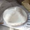 Boina Acolchoada 3D de Pelo de Coelho Personalizada para Mulheres, Chapéu de Pelúcia Versátil e Quente para Outono e Inverno Que Faz a Cabeça Parecer Menor, Chapéu de Artista