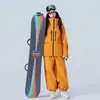 Conjunto de Traje de Esquí para Mujeres y Hombres, Impermeable para Snowboard, Engrosado, Costuras Completamente Selladas, Traje de Nieve Profesional Conjunto de Parte Superior y Pantalones 3L