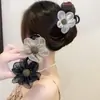 Clip para moño de coleta Girasol de Malla 2025 Clip Elegante Versátil Clip Exquisito