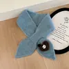 Bufanda Infantil para Bebé de Primavera y Otoño Cortavientos y Cálida Moda Coreana Bufanda para el Cuello Invierno Versátil Linda Simple Bufanda Cruzada