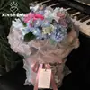 Core Nova Bolsa de Flores Coloridas Tamanho Flores Bouquet Fio Floral Embalagem Floral Artesanal Material diy Presente