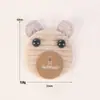 Mancha directa ojos de dibujos animados oscuros borla pentagonal conejo ropa infantil hecho a mano DIY pegatinas de tela accesorios accesorios
