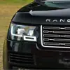 Adecuado para 14-17 Land Rover Range Rover Modificado Administrativo 23 Faros Delanteros Luces de Circulación Diurna LED Ensamblaje de Faros Delanteros con Lente Láser