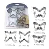 Spot Wholesale Acero Inoxidable Mariposa de Pascua Molde para Galletas Dibujo Animado Molde para Galletas Molde para Hornear Pastel de 5 Piezas
