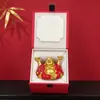 Fábrica Tubao Barriga Grande Buda Maitreya Giratório Yuanbao Moedas de Cobre Buda Risonho Mesa de Casa Liga de Zinco Ornamento de Atração de Riqueza