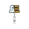 Nuevo Portapase de Insignia Retráctil de Duende Fantasma de Halloween con Clip Giratorio de Fácil Extracción para Estudiantes y Trabajadores de Oficina