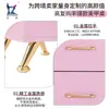 Mesa de Unhas Rosa em L Personalizada de Fábrica Com Gavetas de Armazenamento Canto de Salão Mesa de Unhas Multifuncional Para Salão de Unhas