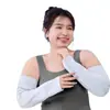 Mangas de Protección Solar de Tamaño Grande para Mujer, Protección UV, Longitud Extendida de Verano, Mangas de Hielo Holgadas para Hombre, Mangas de Brazo de Seda de Hielo para Ciclismo y Conducir