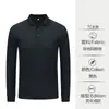 Camiseta tipo polo de manga larga con solapa y logo estampado, Ropa de trabajo de otoño, Camisa de cultura de catering, Duradera y resistente al desgaste para grupos corporativos