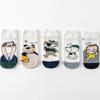 Calcetines nuevos lindos de dibujos animados, calcetines casuales coreanos para mujer, calcetines pequeños de crayón, nuevos calcetines poco profundos, venta al por mayor