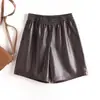 Pantalones de Cuero Rectos Elegantes para Mujer, Colección Primavera y Otoño 2026, Modernos y Versátiles, de Tiro Alto, Adelgazantes, Pantalones Casuales de Pierna Recta Estrecha