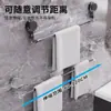 Porta Toallas de Ventosa Baño Sin Taladro Barra Telescópica para Toallas de Baño Estante de Almacenamiento de un Solo Poste Porta Toallas de Baño