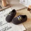 Zapatos de Algodón Birken Estilo Coreano de Lunares de Peluche para Niños Mocasines de Lana de Invierno Zapatos de Piel para Niños y Niñas Zapatos de Moda de Princesa
