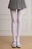 Medias Blancas de Seda JK Japonés Primavera y Otoño Lolita Pantalón de Terciopelo Puro Lolita Pantalón Blanco Leche