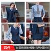 Terno Profissional Listrado Simples Masculino e Feminino de Manga Comprida para Negócios e Banquete Vestido Versátil Emagrecedor para Trabalho e Dia a Dia