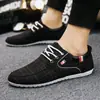 Novos Sapatos de Lona Outono Sapatos Masculinos Versáteis Sapatos Casuais Estilo Coreano Masculino Moda Solado Macio Respirável Sapatos de Tecido Masculino