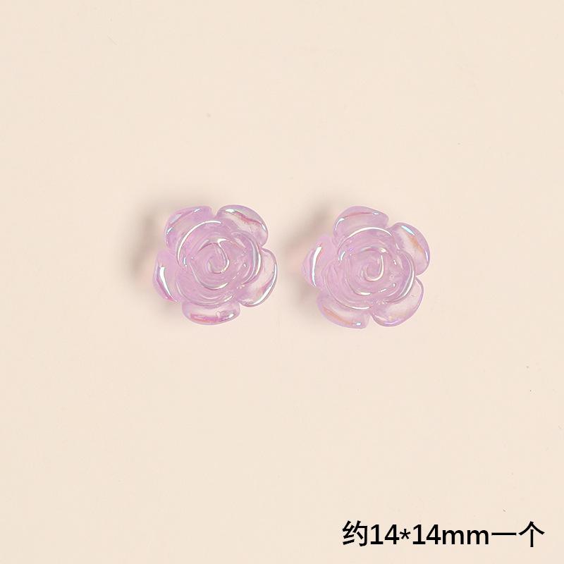 SKU-07-中号紫色花朵 1个